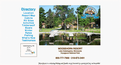 Desktop Screenshot of moosehornresort.com